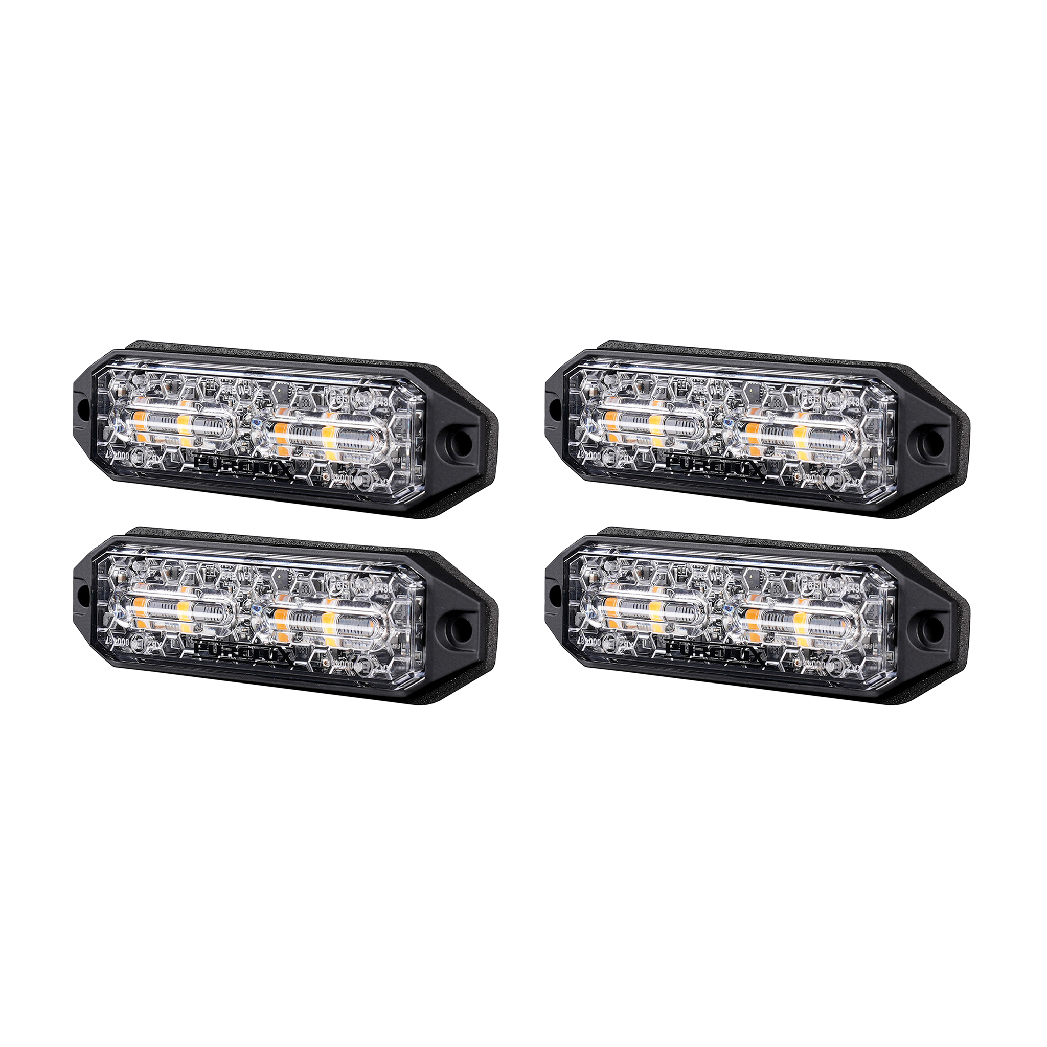 Warning light Purelux Strobe HD - 12/24V / 15W / 98 mm, 4 pcs afbeelding