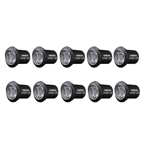 Warning light Purelux Strobe Round - 12/24V / 8W / 36 mm, 10 pcs afbeelding 1