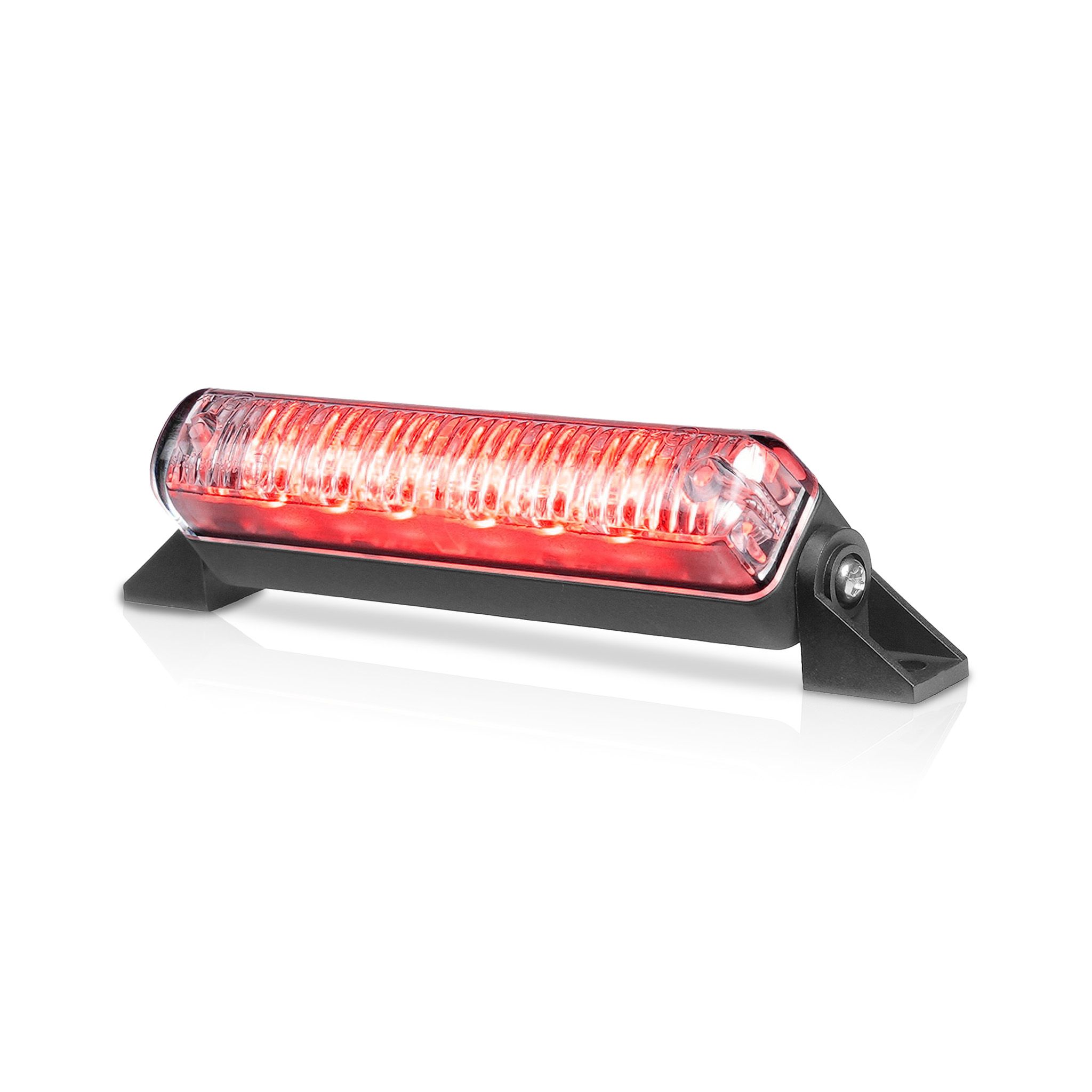 Varoitusvalo / Tasovilkku Purelux Strobe Sweeper HD - 12/24V / 18W / 90 mm, Punainen | Alk. 59,90 €