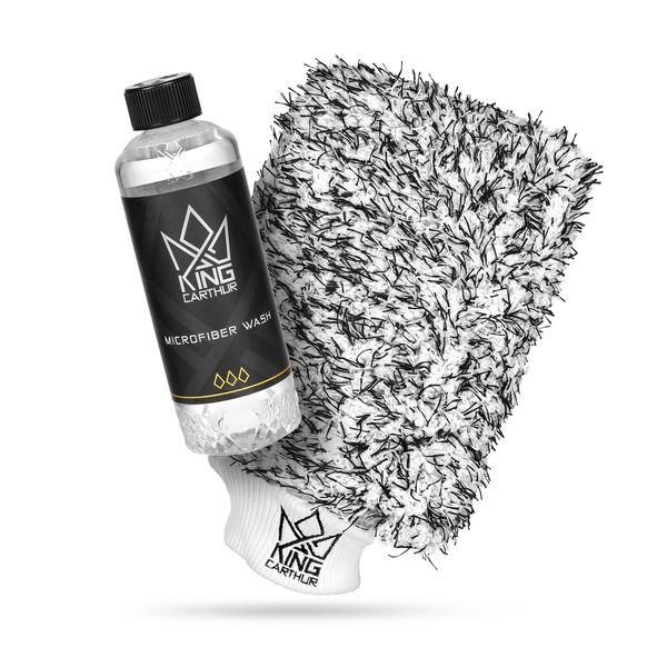 Pesukinnas King Carthur Premium Microfiber Wash Mitt, Kinnas + Mikrokuidun pesuaine