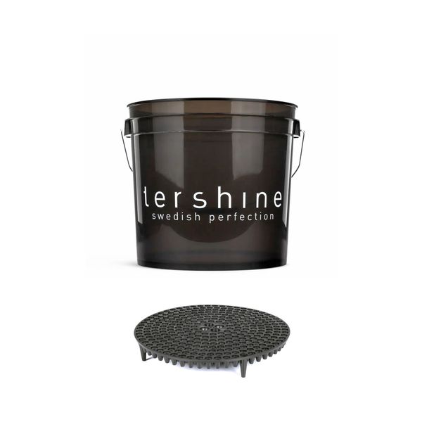 Tvätthink tershine 13 liter, 1 st + Raster (smutsavskiljare)