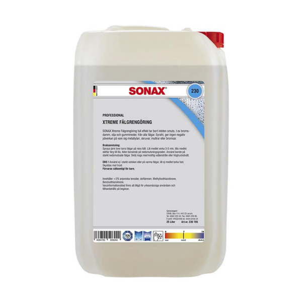 Felgrengjøring SONAX Xtreme Wheel Cleaner, 25000 ml (dunk)