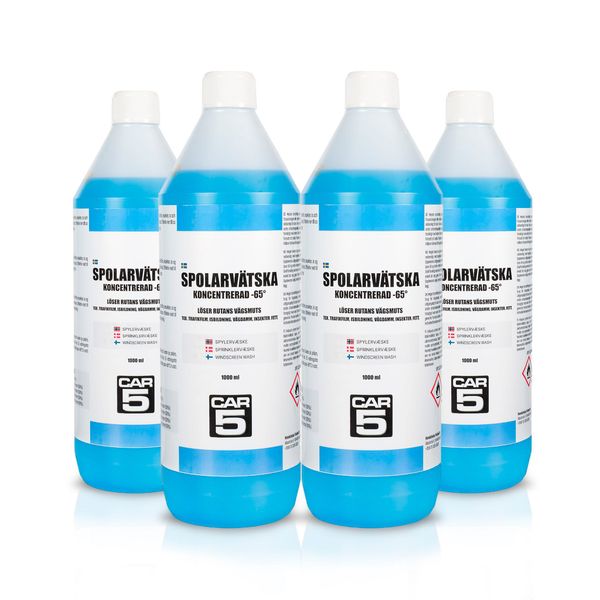Tuulilasin pesuneste CAR5 Windscreen Wash Concentrate -65°C, 1000 ml, 4 x 1000 ml