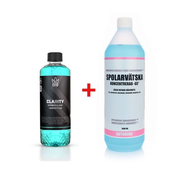 Spolarvätska med avrinning KING CARTHUR Clarity, 500 ml, King Carthur Clarity + Spolarvätska 1000 ml