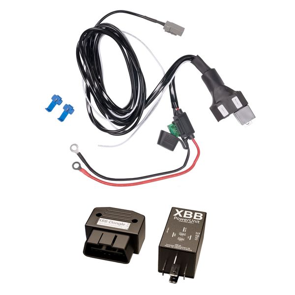 Reläkabelsats PURELUX Dualrelay 12V, DTP, 1 utgång (DTP) + XBB Dongle & PowerUnit