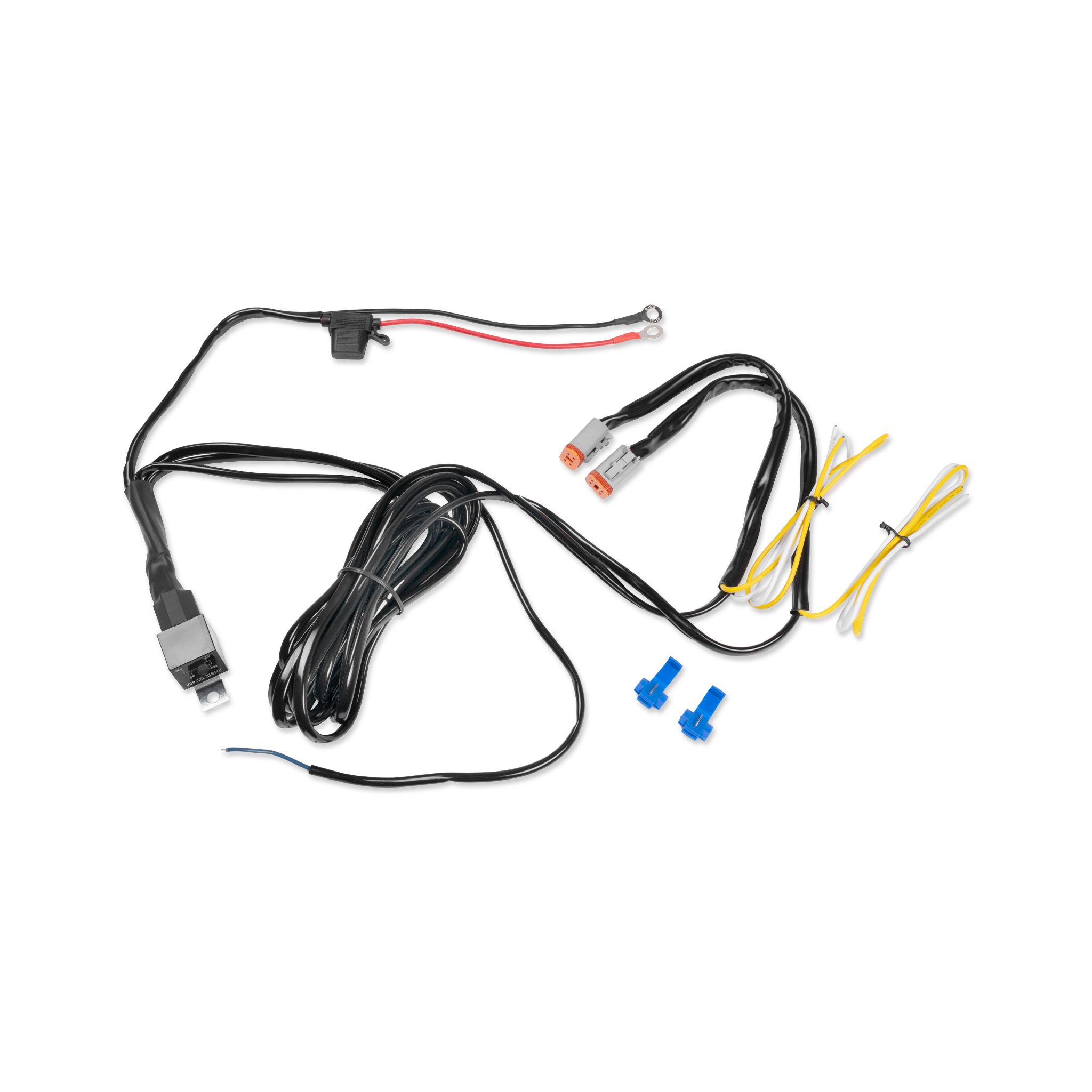 Wiring harness with relay Purelux Pro Series 12V, DT-4, 2 outputs (DT-4) afbeelding