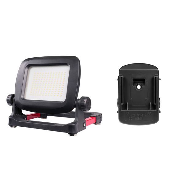 Arbetsbelysning AGGE Workmate 3K Pro, för skruvdragar-batteri, 3500 lm, Arbetsbelysning + Bosch adapter