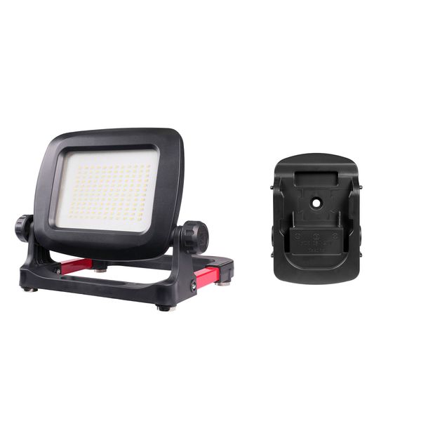 Arbetsbelysning AGGE Workmate 3K Pro, för skruvdragar-batteri, 3500 lm, Arbetsbelysning + Makita adapter