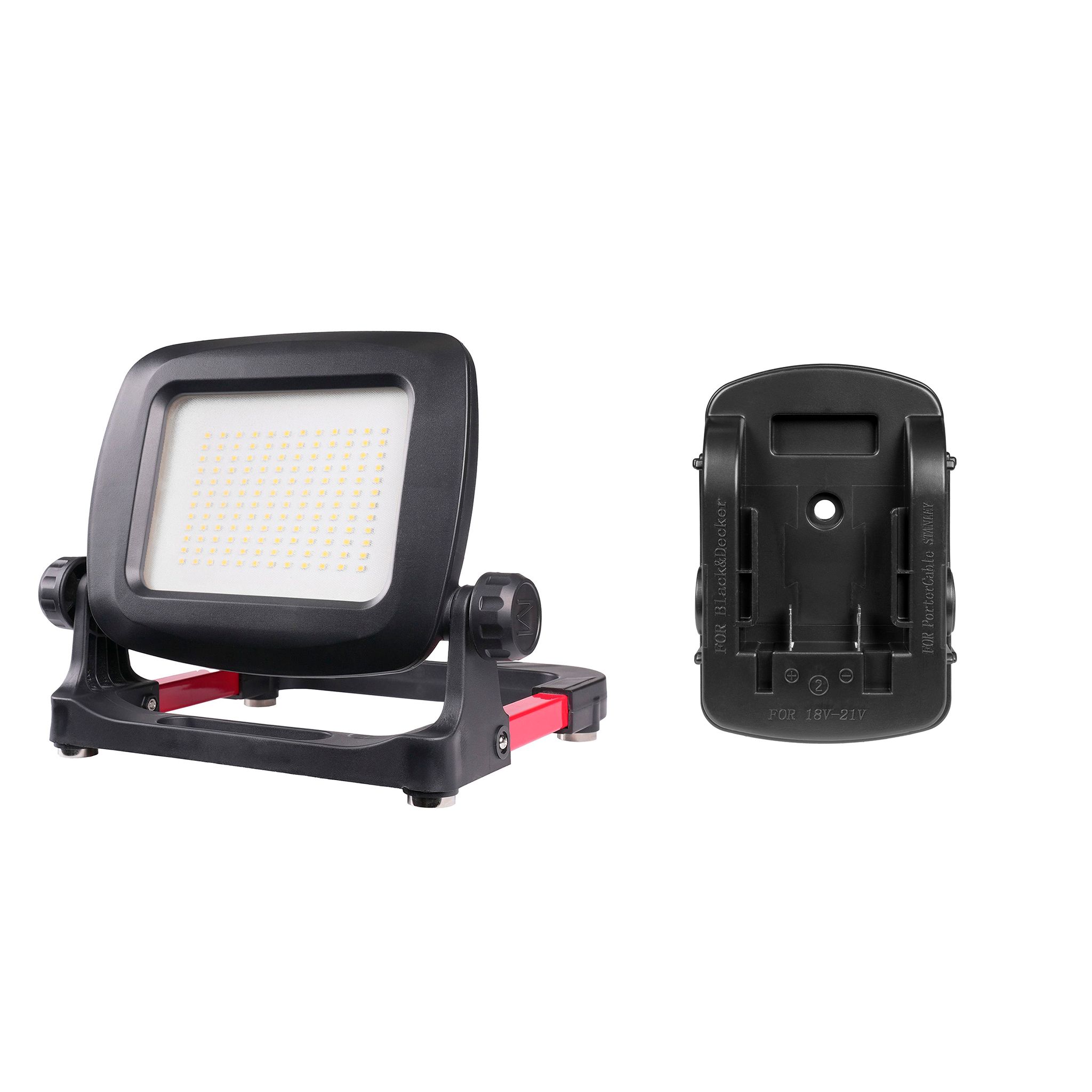 Worklight AGGE Workmate 3K Pro, for drill machine batteries, 3500 lm, Light + adapter for B&D/PorterCable/Stanley batteries afbeelding