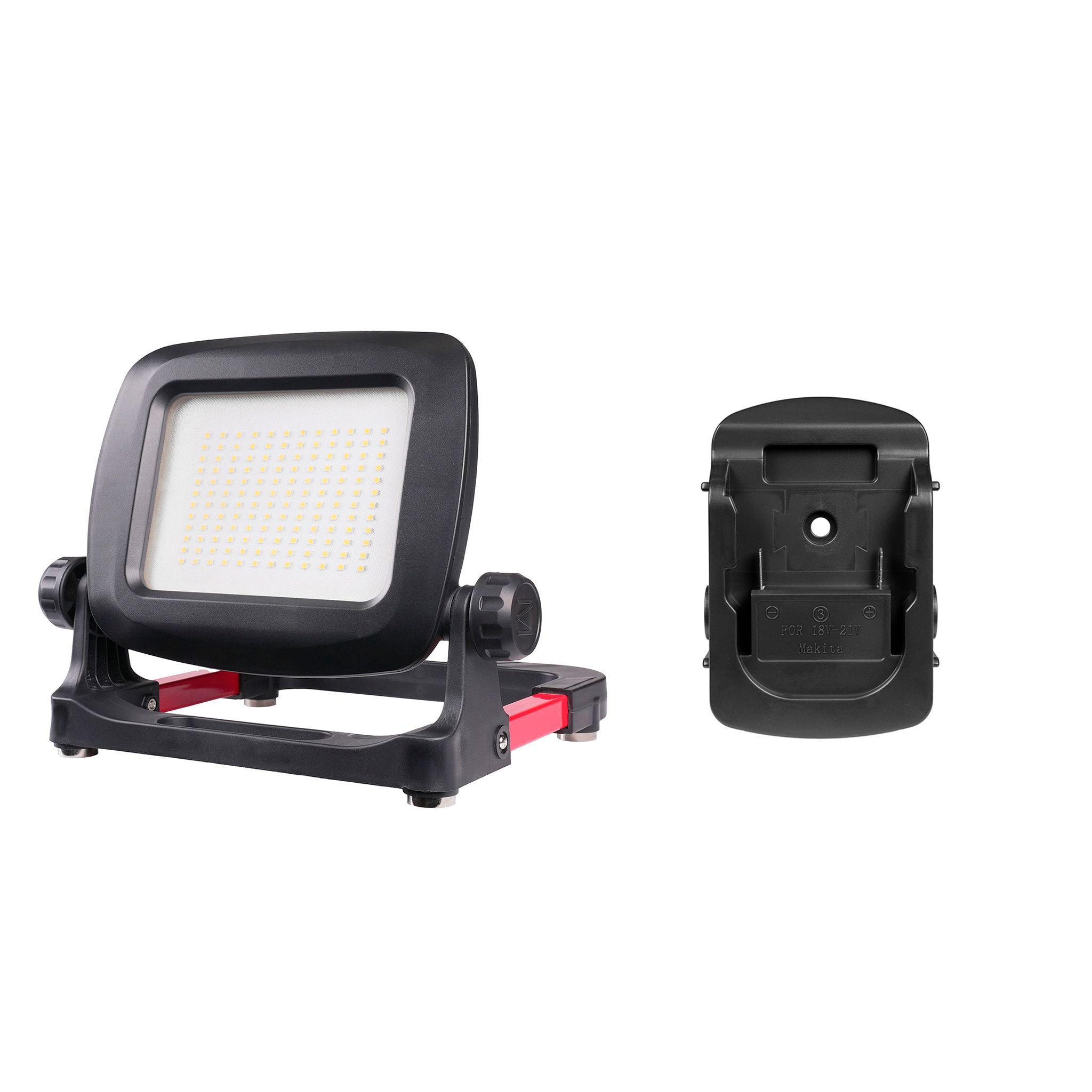 Worklight AGGE Workmate 3K Pro, for drill machine batteries, 3500 lm, Light + adapter for Makita batteries afbeelding