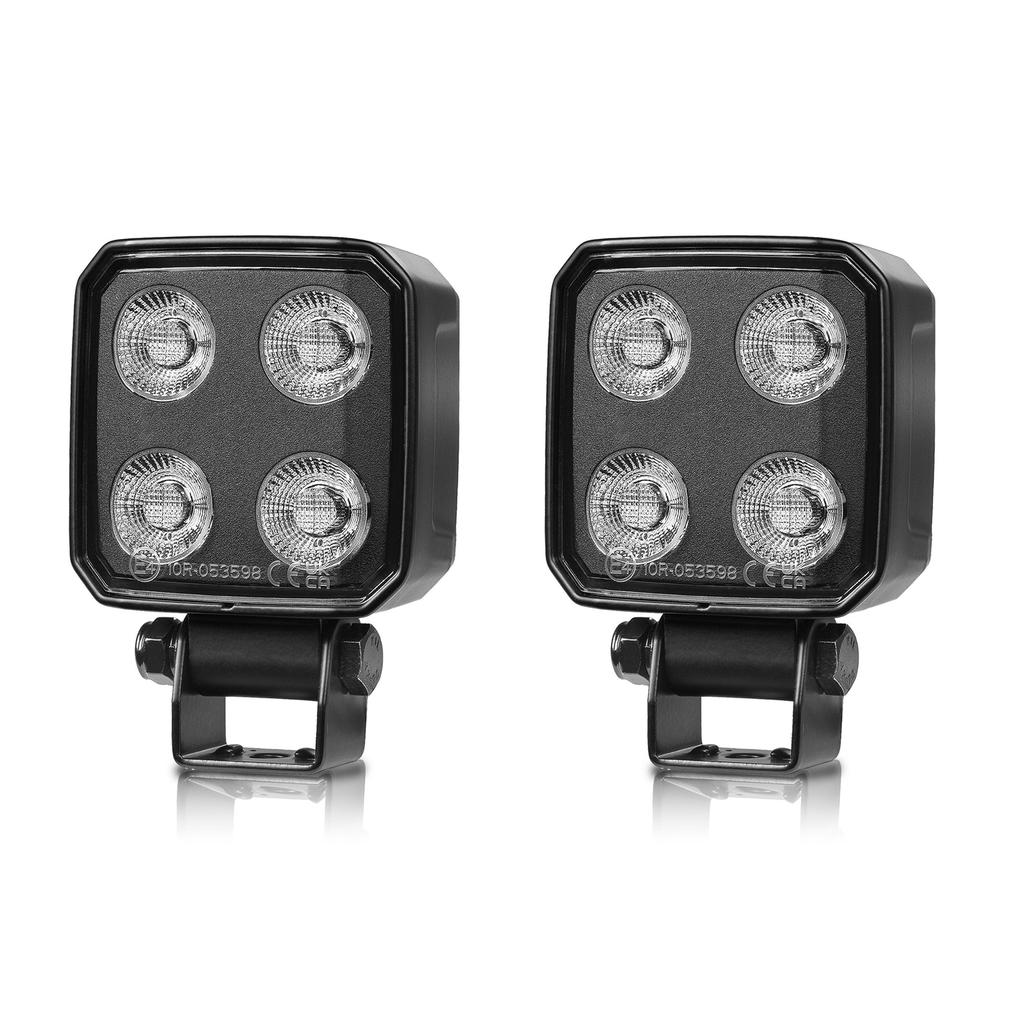 Work light Purelux Black Raven Heat 30 - 8 cm / 29W / Wide, 2 pieces afbeelding