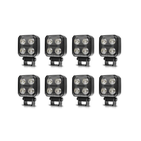 Work light Purelux Black Raven Heat 30 - 8 cm / 29W / Wide, 8 pcs afbeelding 1