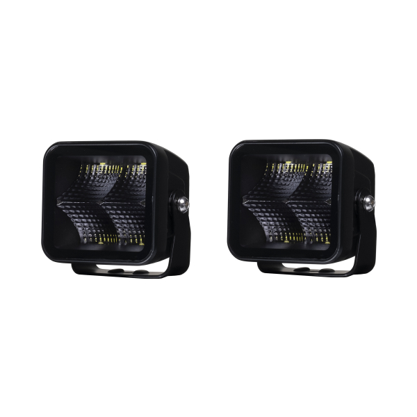 Worklight PURELUX Black Square 40 Flood - 8 cm / 40W / Wide, 2 pcs afbeelding 1