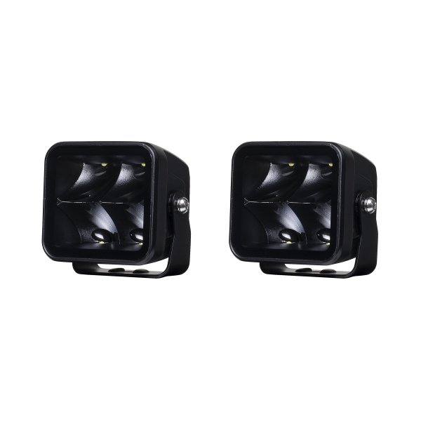 Worklight Purelux Black Square 40 Spot - 8 cm / 40W / Spot, 2 pcs afbeelding 1