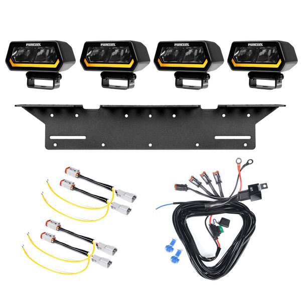 Auxiliary light Purelux Panther Alpha 20 - 10 cm / 20W / Spot, 4 pcs - Complete set afbeelding 1