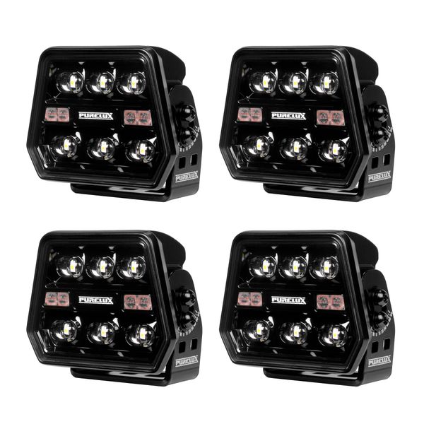 Arbetsbelysning PURELUX Panther Alpha 40 - 11 cm / 45W / Bred, 4 st