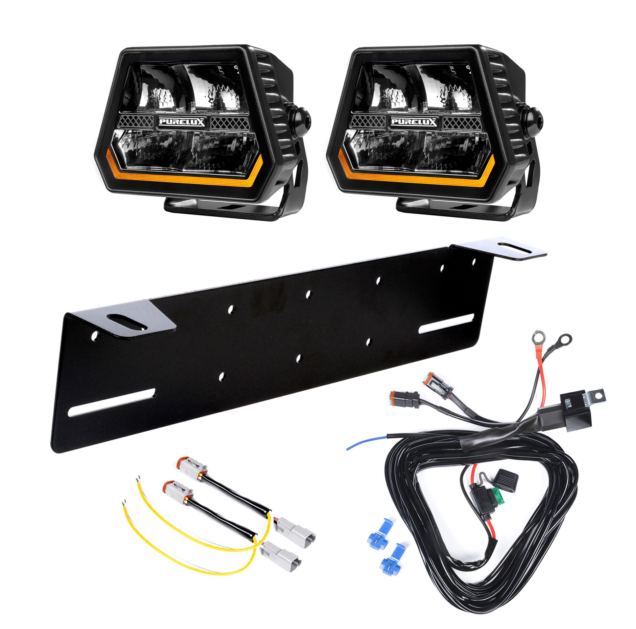Auxiliary light Purelux Panther Alpha 60 - 12 cm / 60W / Spot, 2 pcs - Complete set afbeelding