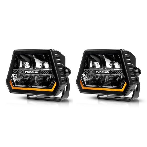 Arbetsbelysning PURELUX Panther Alpha 60 - 12 cm / 60W / Spot, 2 st