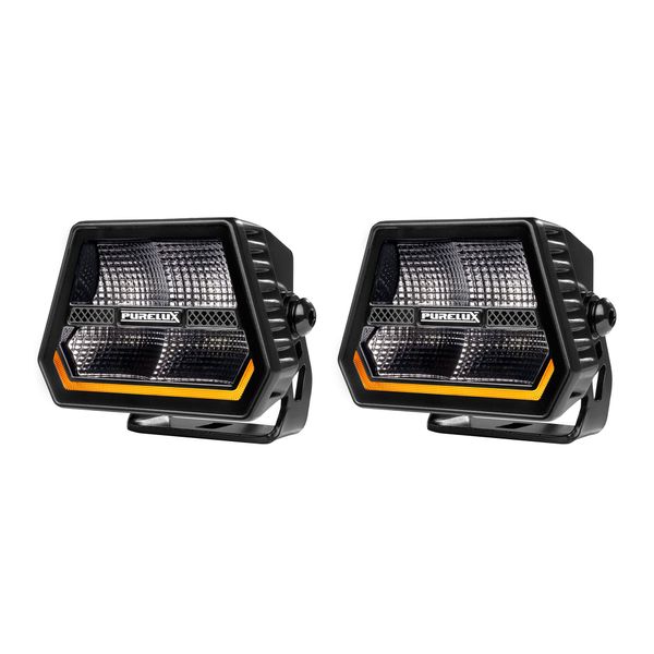 Arbetsbelysning PURELUX Panther Alpha 60 - 12 cm / 60W / Bred, 2 st (5000K)