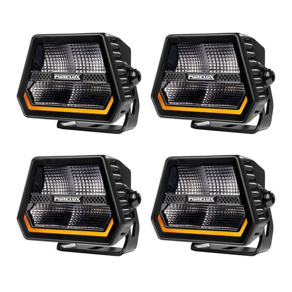 Arbetsbelysning PURELUX Panther Alpha 60 - 12 cm / 60W / Bred, 4 st (5000K)