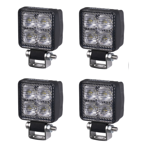 Arbetsbelysning PURELUX Terrain Black Mini - 5 cm / 12W / Bred, 4 st