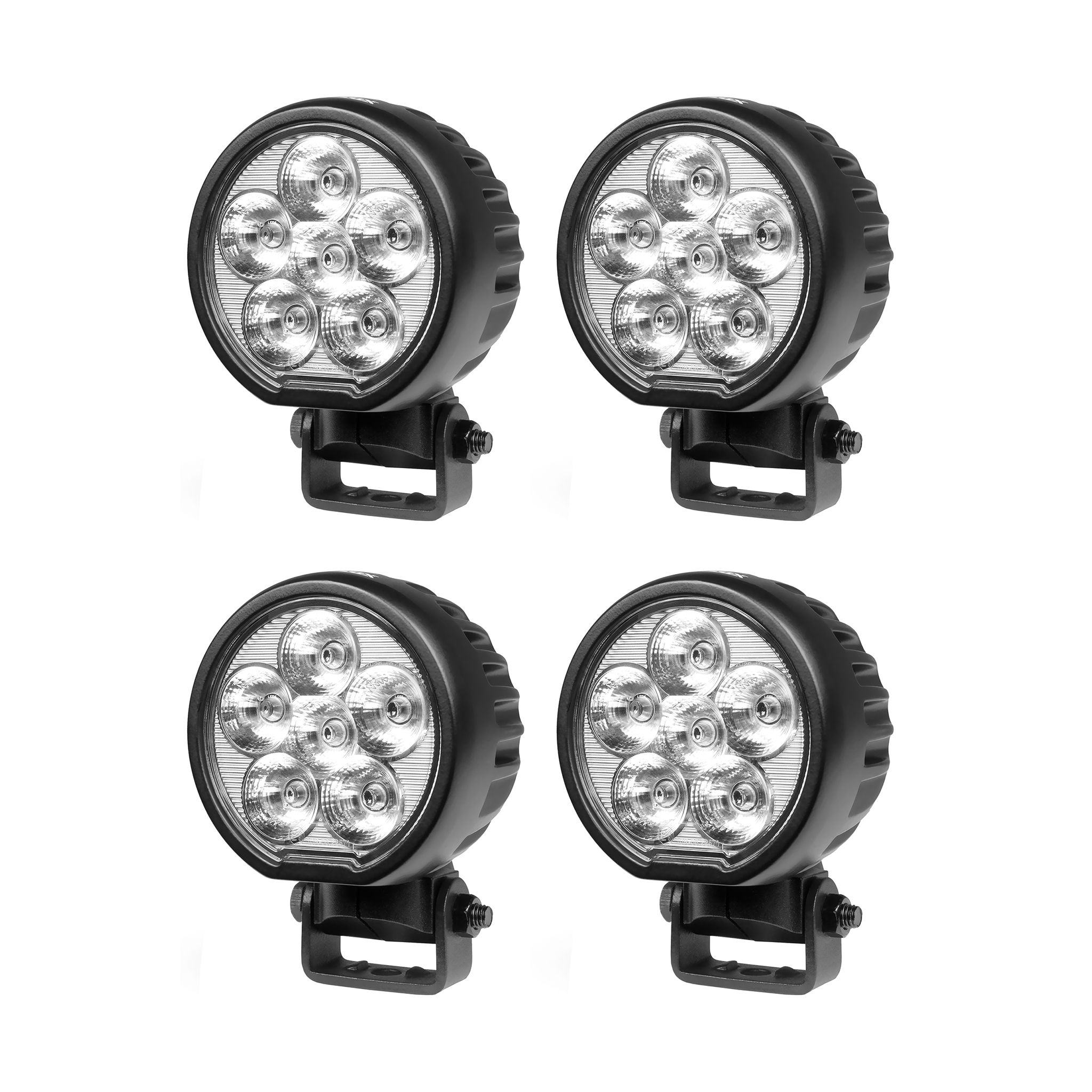 Work light Purelux Rotatable 60 Gen2 - 10 cm / 60W / Spot, 4 pcs afbeelding