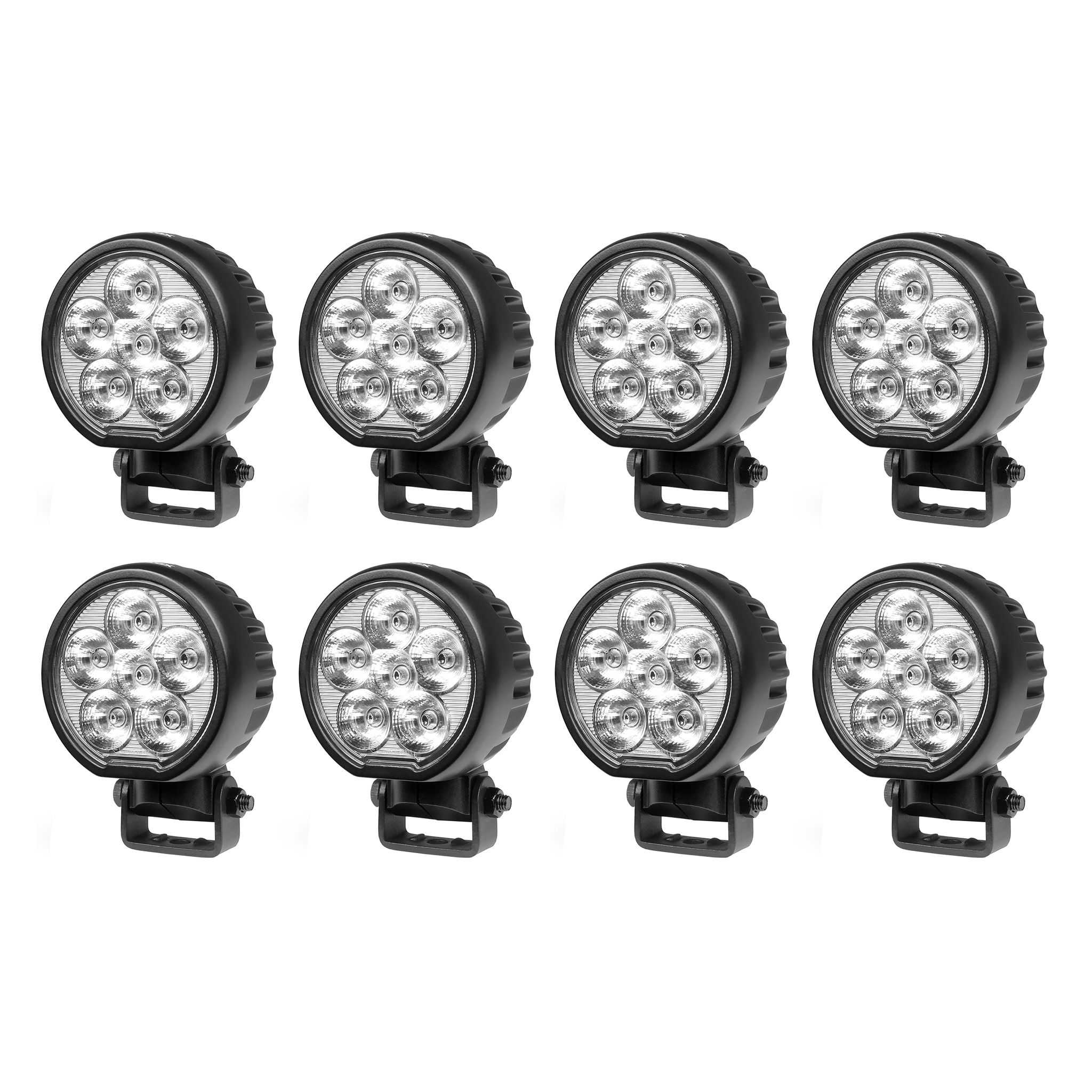 Work light Purelux Rotatable 60 Gen2 - 10 cm / 60W / Spot, 8 pcs afbeelding