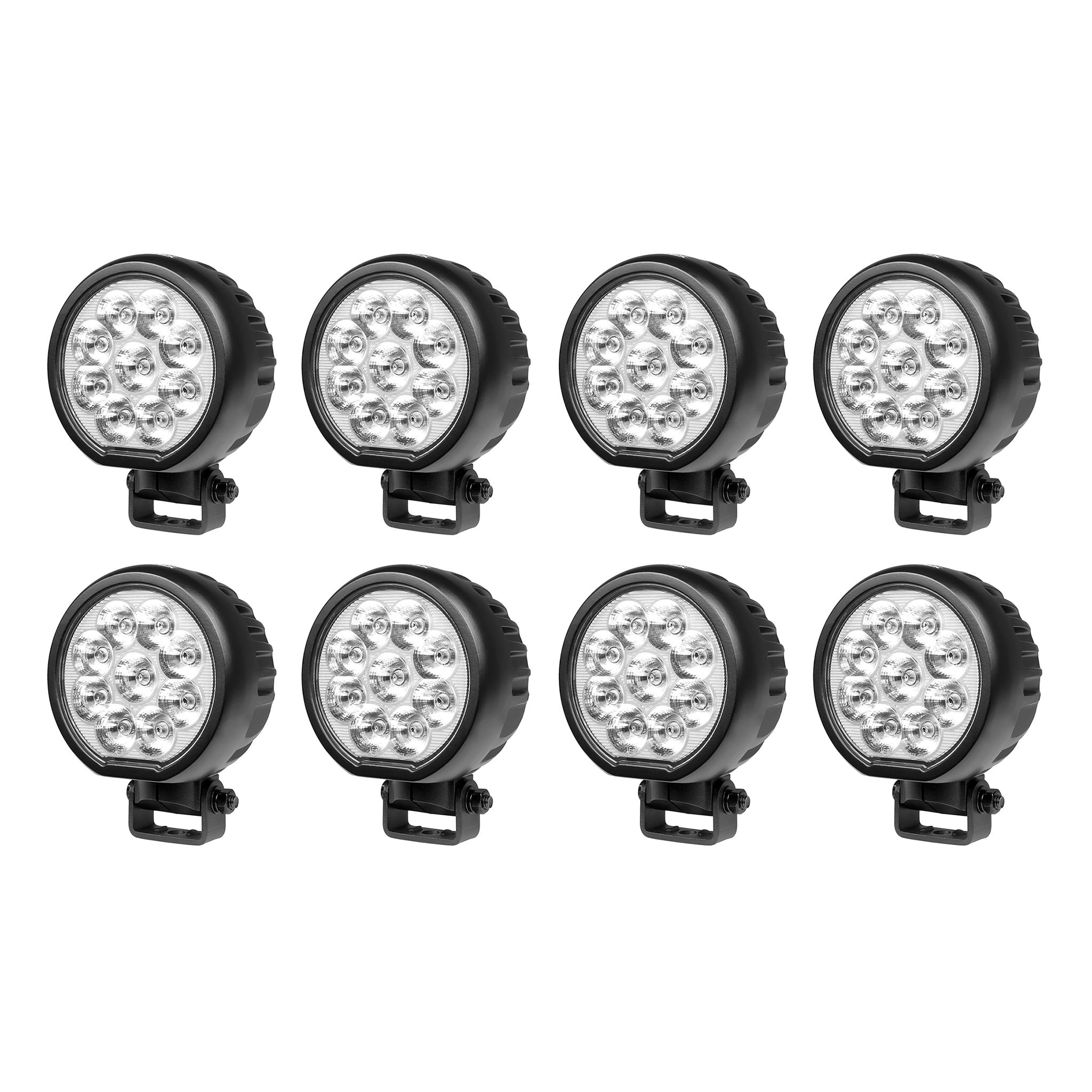 Work light Purelux Rotatable 90 Gen2 - 13 cm / 90W / Spot, 8 pcs afbeelding