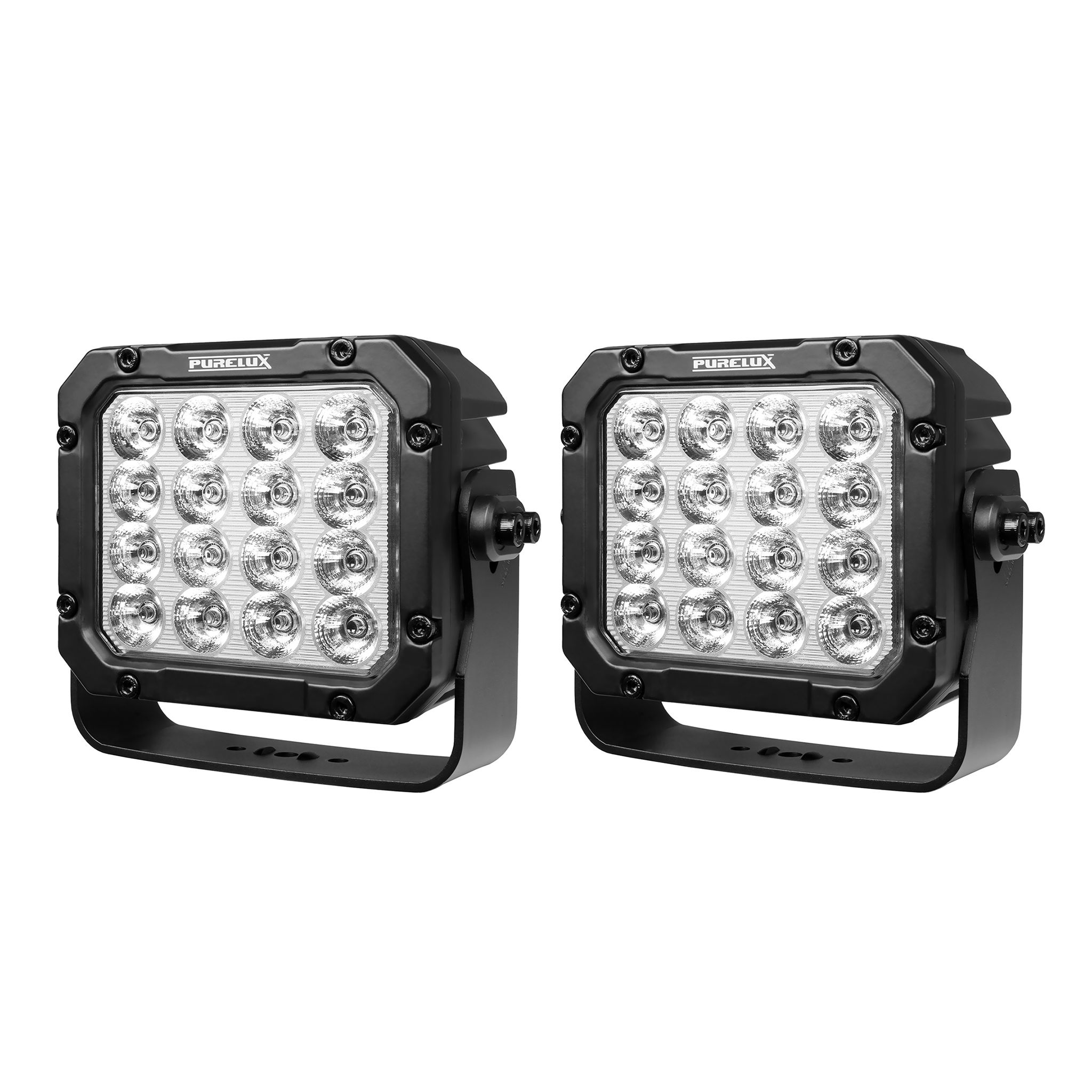 Work light Purelux Square 160 HD Gen2 - 22 cm / 160W / Spot, 2 pcs afbeelding