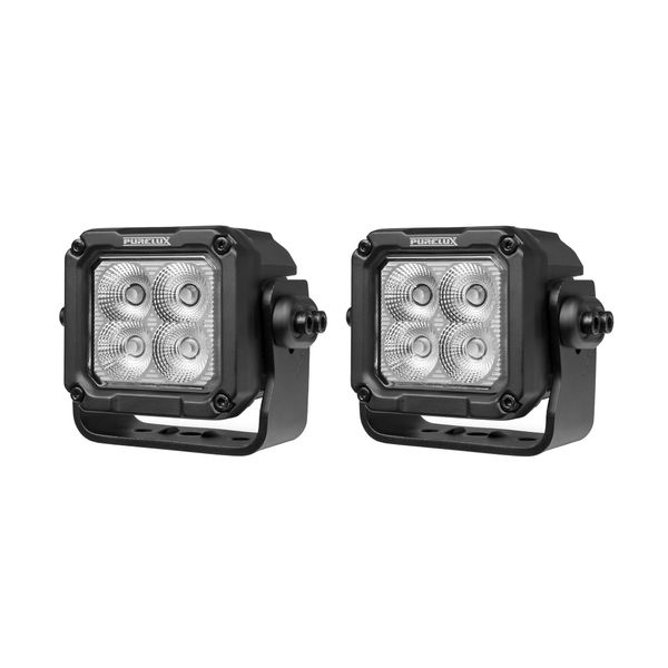 Work light PURELUX Square 40 HD ADR - 12 cm / 40W / Flood, 2 pcs afbeelding 1