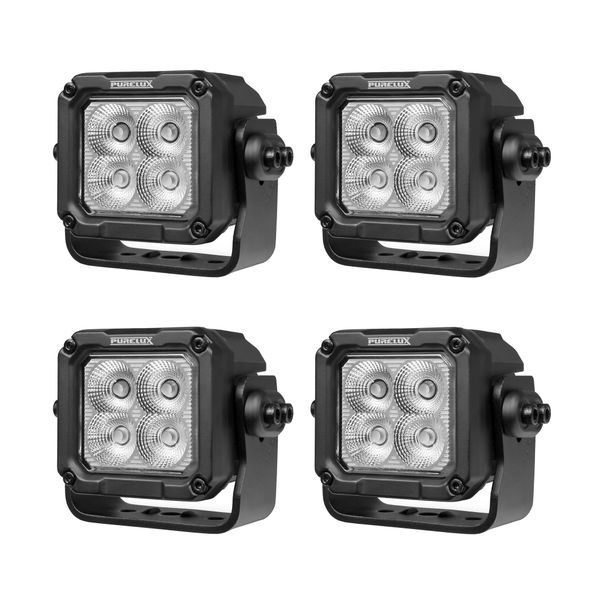 Arbetsbelysning PURELUX Square 40 HD ADR - 12 cm / 40W / Bred, 4 st