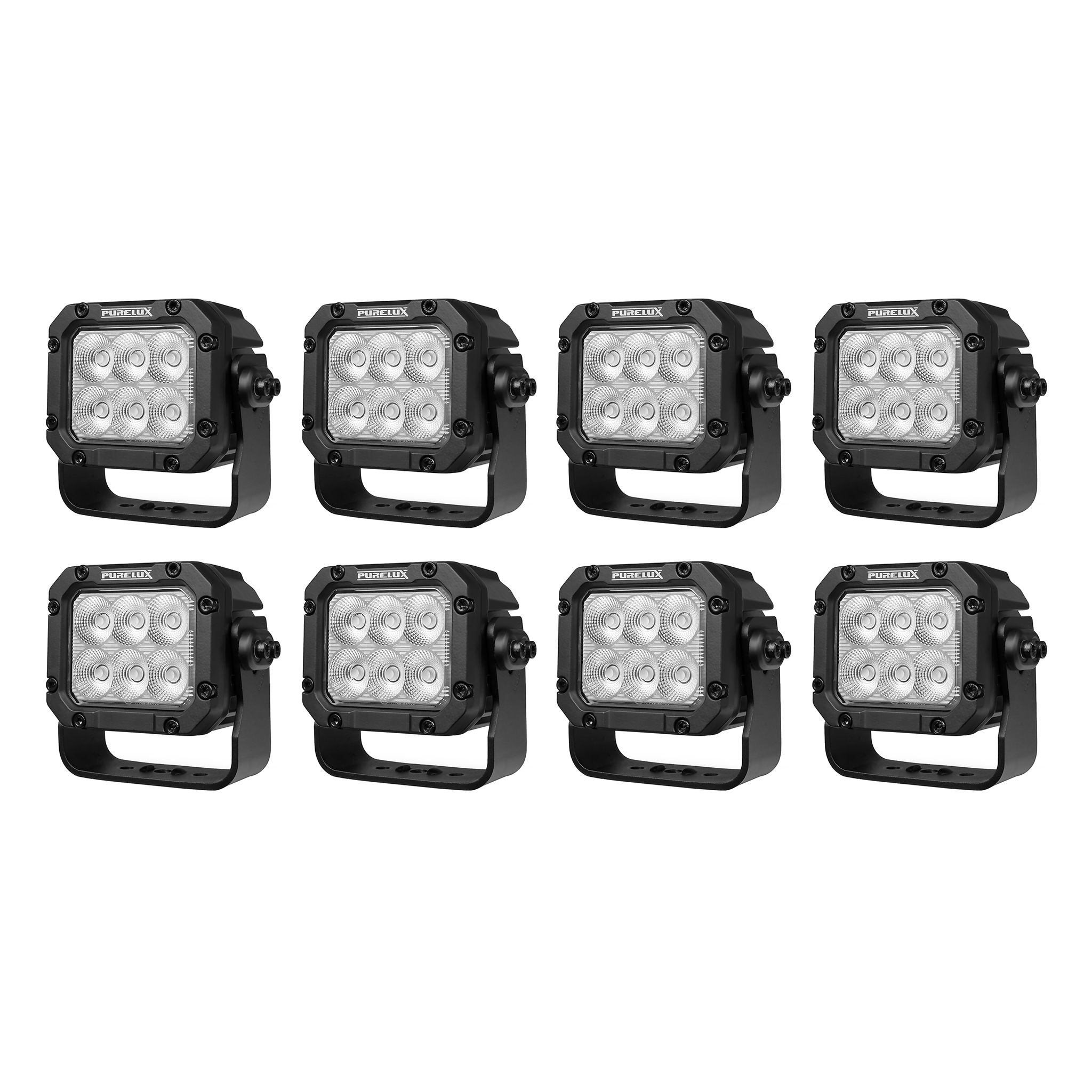 Work light Purelux Square 60 HD Gen2 - 14 cm / 60W / Wide, 8 pcs afbeelding