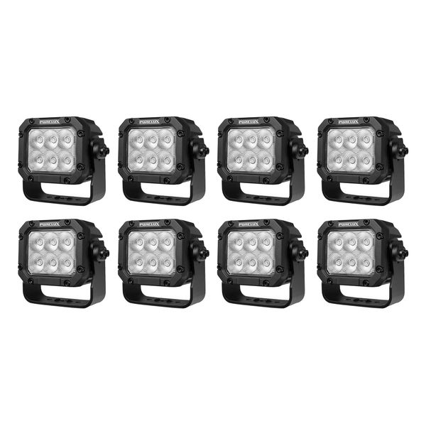 Work light PURELUX Square 60 HD Gen2 - 14 cm / 60W / Wide, 8 pcs afbeelding 1