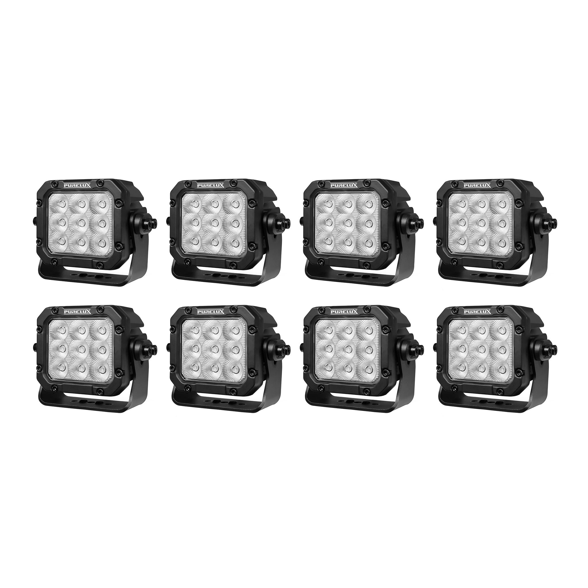 Work light Purelux Square 90 HD Gen2 - 16 cm / 90W / Wide, 8 pcs afbeelding