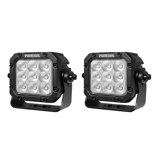 Arbetsbelysning PURELUX Square 90 HD Gen2 - 16 cm / 90W / Bred, 2 st