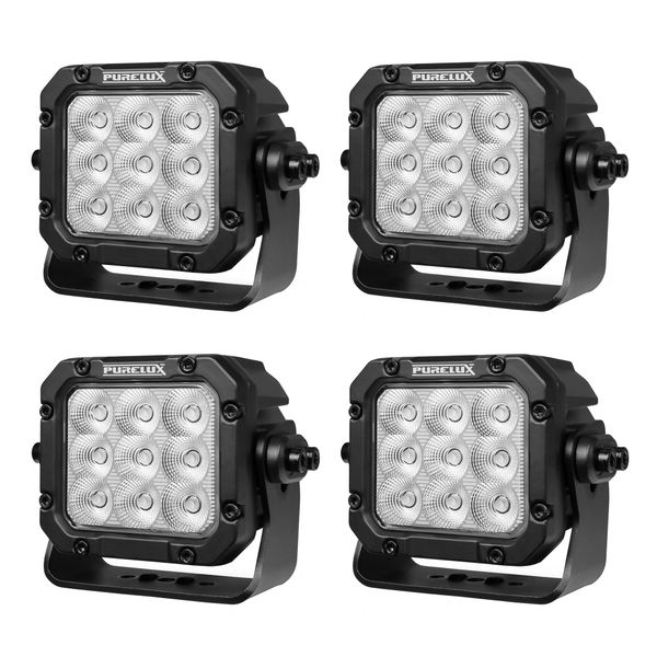 Work light PURELUX Square 90 HD Gen2 - 16 cm / 90W / Wide, 4 pcs afbeelding 1