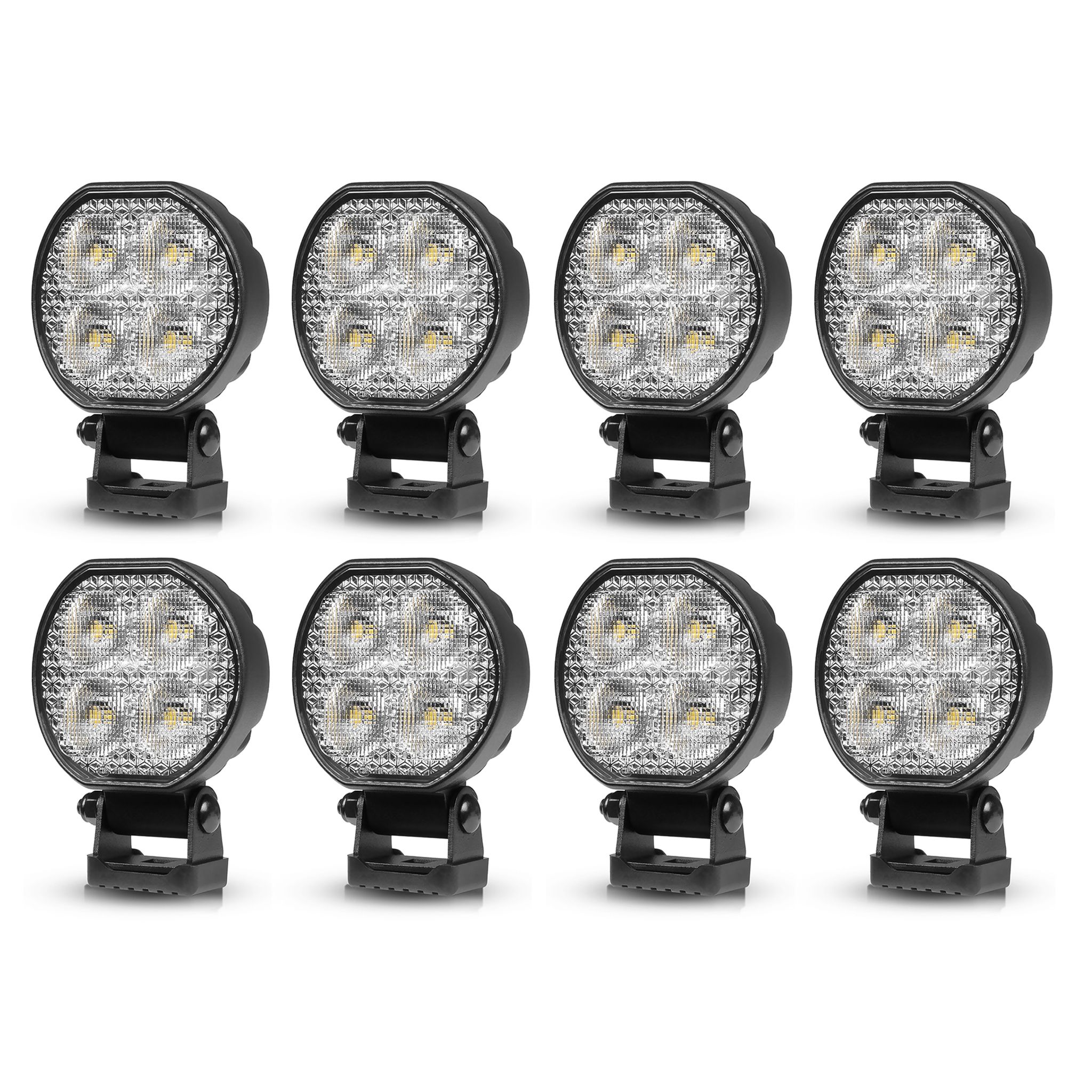 Work light Purelux Standard Round 20 - 8 cm / 20W / Flood, 8 pcs afbeelding