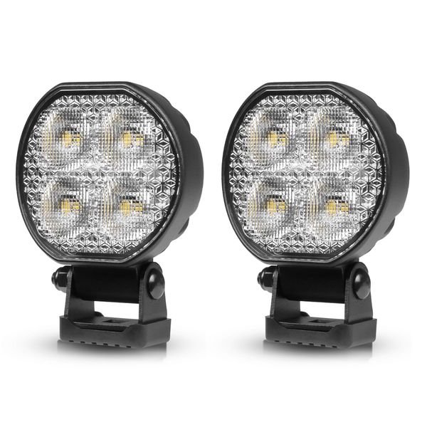 Work light PURELUX Standard Round 20 - 8 cm / 20W / Flood, 2 pcs afbeelding 1