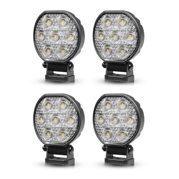 Arbetsbelysning PURELUX Standard Round 36 - 10 cm / 36W / Bred, 4 st