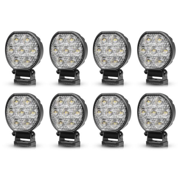Work light PURELUX Standard Round 36 - 10 cm / 36W / Wide, 8 pcs afbeelding 1