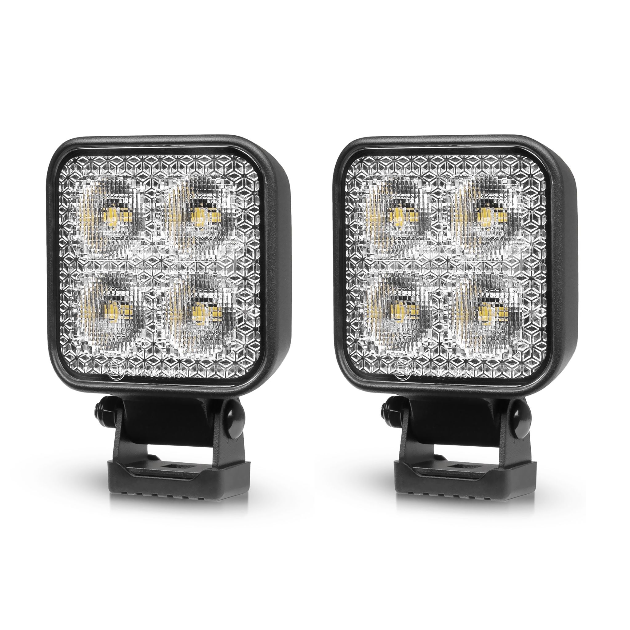 Work light Purelux Standard Square 20 - 8 cm / 20W / Wide, 2 pcs afbeelding