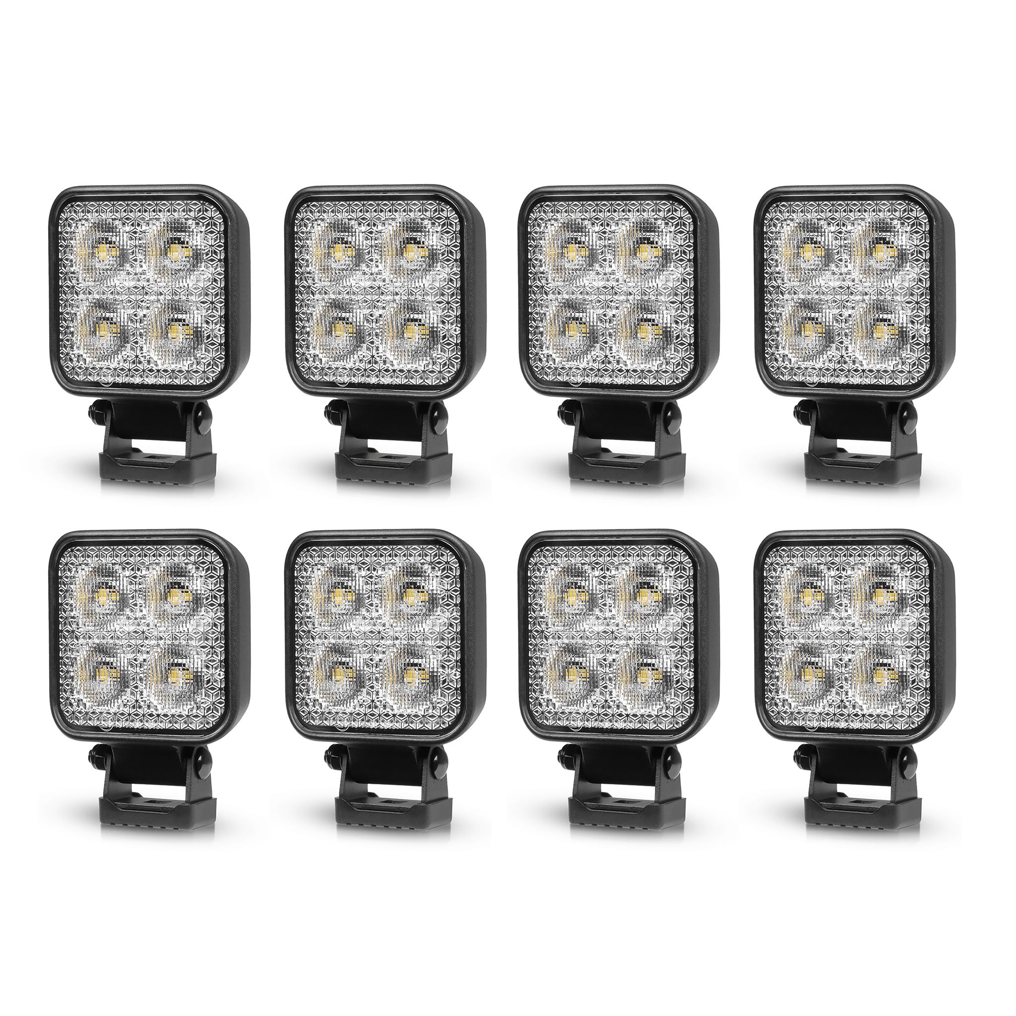 Work light Purelux Standard Square 20 - 8 cm / 20W / Wide, 8 pcs afbeelding