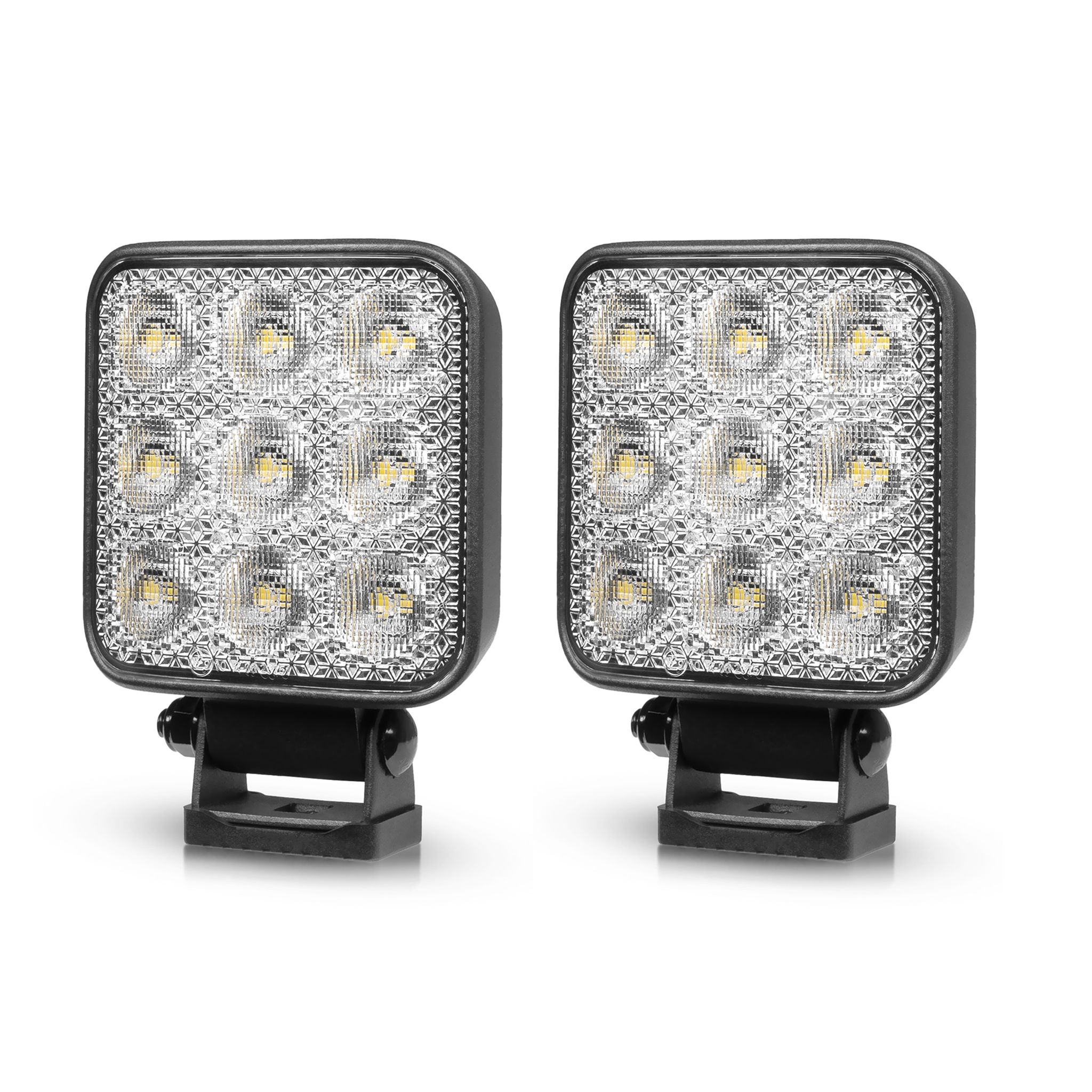 Work light Purelux Standard Square 42 - 10 cm / 42W / Wide, 2 pcs afbeelding