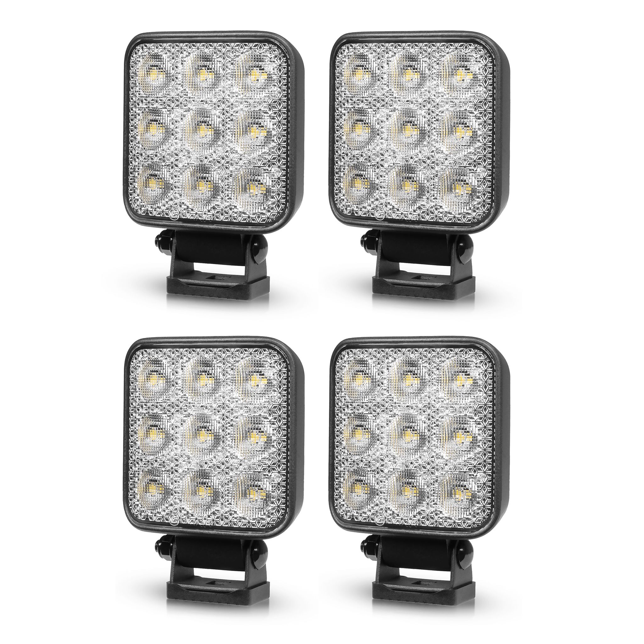 Work light Purelux Standard Square 42 - 10 cm / 42W / Wide, 4 pcs afbeelding