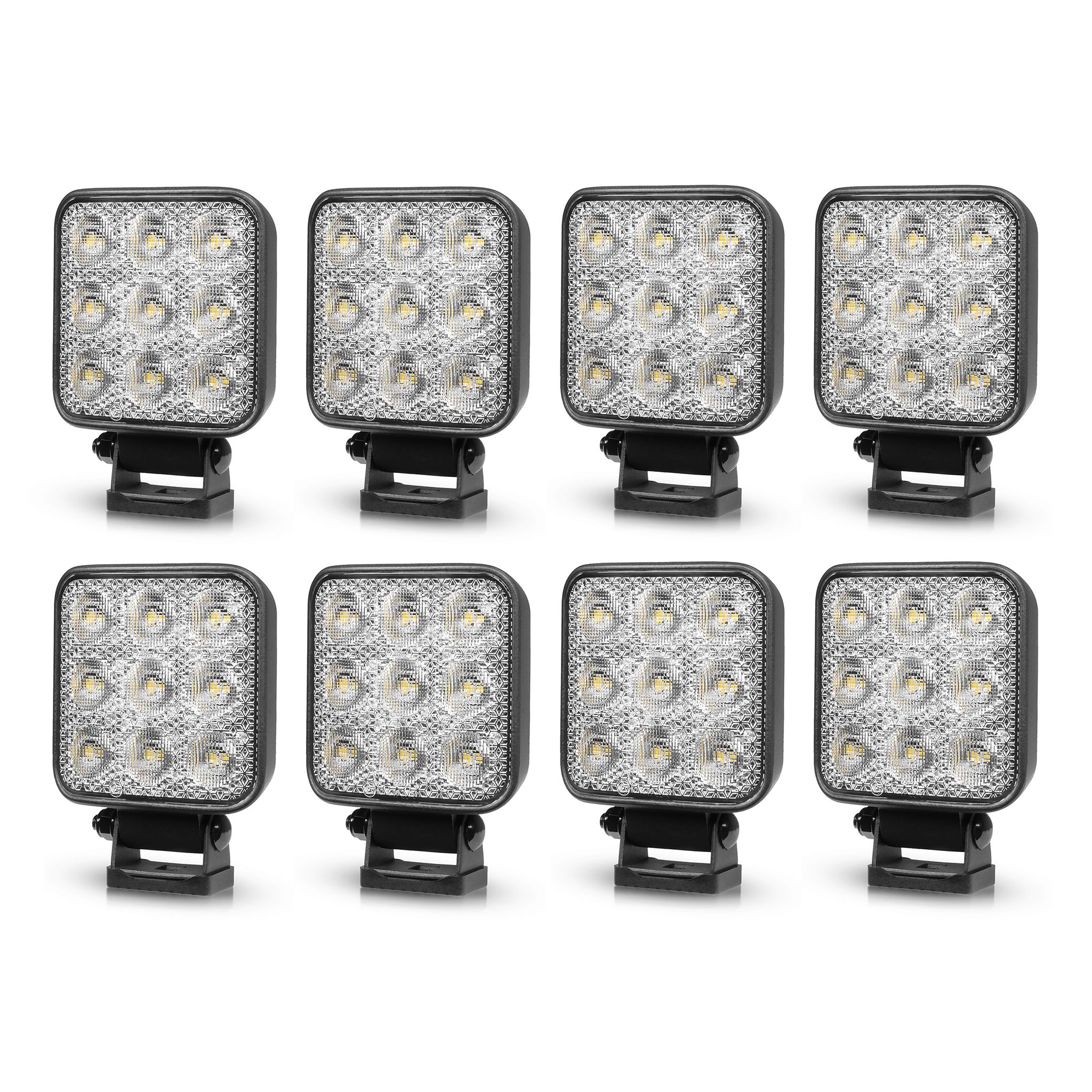 Work light Purelux Standard Square 42 - 10 cm / 42W / Wide, 8 pcs afbeelding