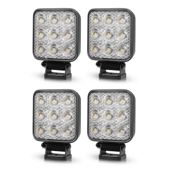 Arbetsbelysning PURELUX Standard Square 42 - 10 cm / 42W / Bred, 4 st