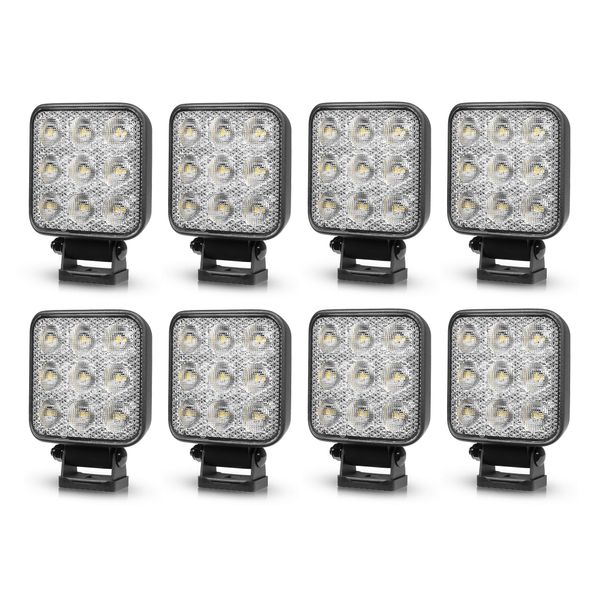 Arbetsbelysning PURELUX Standard Square 42 - 10 cm / 42W / Bred, 8 st