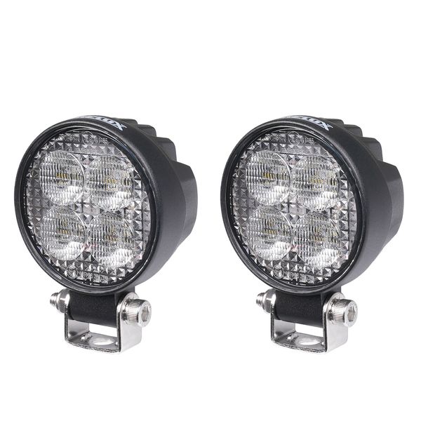 Work light Purelux Terrain Black Mini Round - 7 cm / 12W / Wide, 2 pcs afbeelding 1