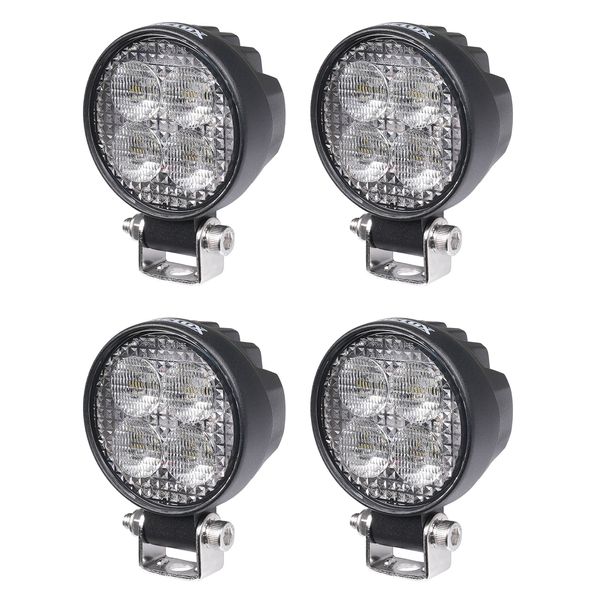 Work light Purelux Terrain Black Mini Round - 7 cm / 12W / Wide, 4 pcs afbeelding 1