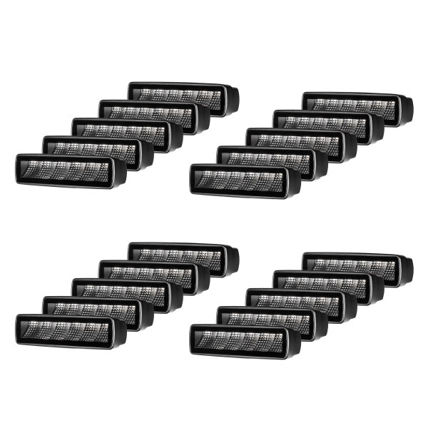 Arbetsbelysning PURELUX Terrain Black Slim Flood - 16 cm / 30W / Bred, 20 st